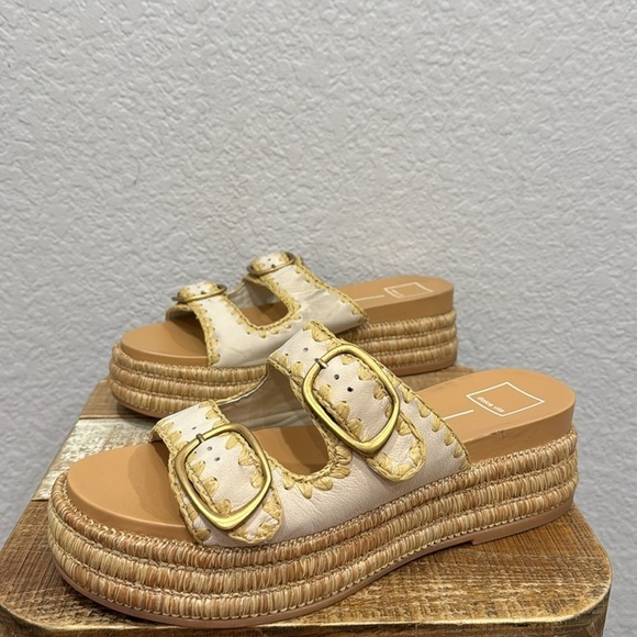 Dolce Vita Wanika Platform Sandals In Sand Size 10 - Picture 6 of 9